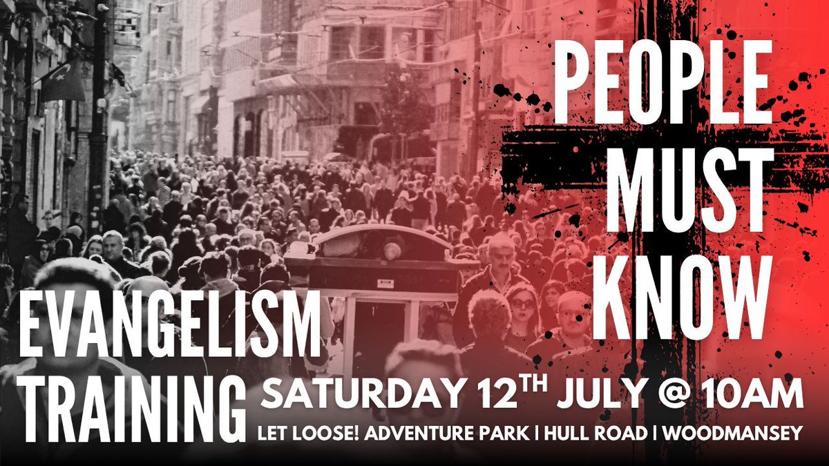 ReviveChurchUK's tweet photo. Join us at Let Loose Adventure Park on Saturday 12th July at 10am for a morning of Evangelism Training &amp; prayer followed by outreach on the streets. https://t.co/39U26MAfpD