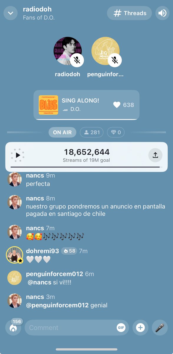 RADIODOH (@radiodoh) on Twitter photo We are ON AIR with our friends from Mexico!
Join us to enjoy Kyung Sooโs music together ๐บ
stationhead.com/c/dandanies
#DOHKYUNGSOO_BLISS
#SING_ALONG_with_๋๊ฒฝ์
<a href="/PenguinForceMX/">D.O. Mรฉxico ๐ฒ๐ฝ</a> We are ON AIR with our friends from Mexico!
Join us to enjoy Kyung Sooโs music together ๐บ
stationhead.com/c/dandanies
#DOHKYUNGSOO_BLISS
#SING_ALONG_with_๋๊ฒฝ์
<a href="/PenguinForceMX/">D.O. Mรฉxico ๐ฒ๐ฝ</a>