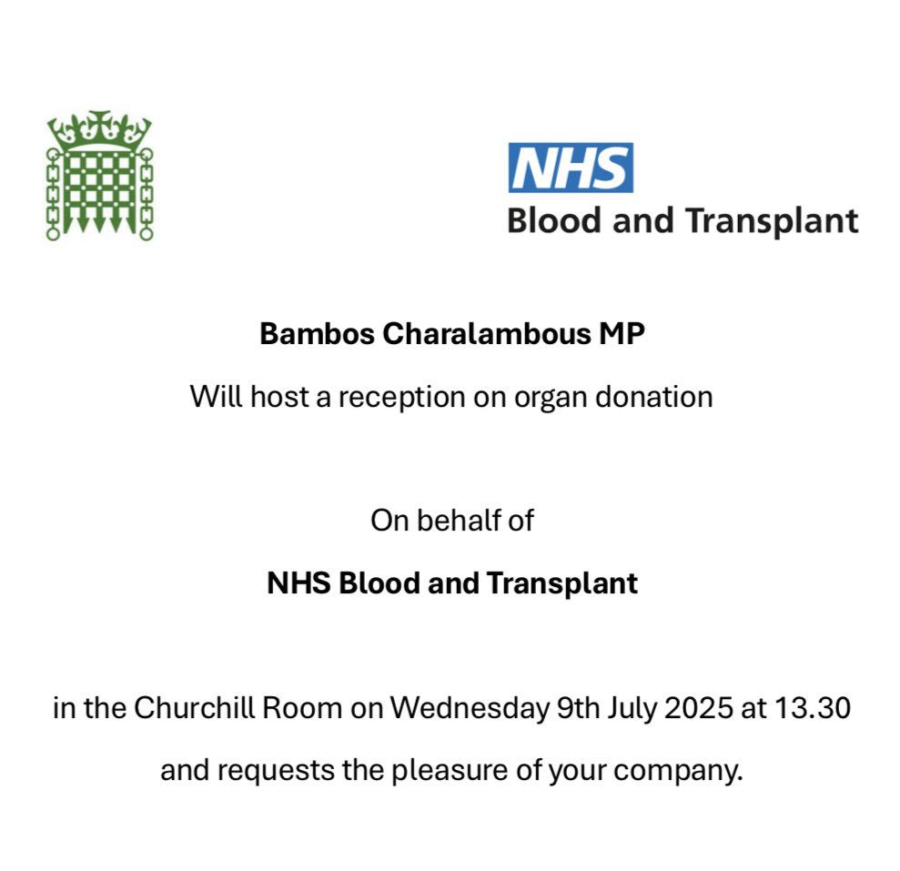 kmistryuk's tweet image. Thanks to @NHSBT &amp;amp; @BambosMP for kind invitation &amp;amp; hosting reception in Parliament to promote registrations on ODR &amp;amp; share the importance of organ donation.Have asked MP’s @ShivaniRaja_LE @leicesterliz @ShockatAdam to attend &amp;amp; support our new @RotaryGBI eclub of OrganDonation UK