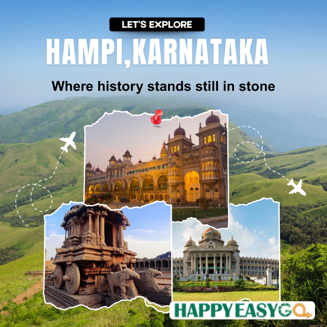 Discover the soul of South India – from misty Munnar to majestic Hampi! 

Swipe through stunning escapes
Use code HEGSUM8 to get up to 8% OFF on flight bookings at HappyEasyGo!

#SouthIndiaTravel #HappyEasyGo #FlightDeals #HEGSUM8 #TravelIndia #ExploreMore