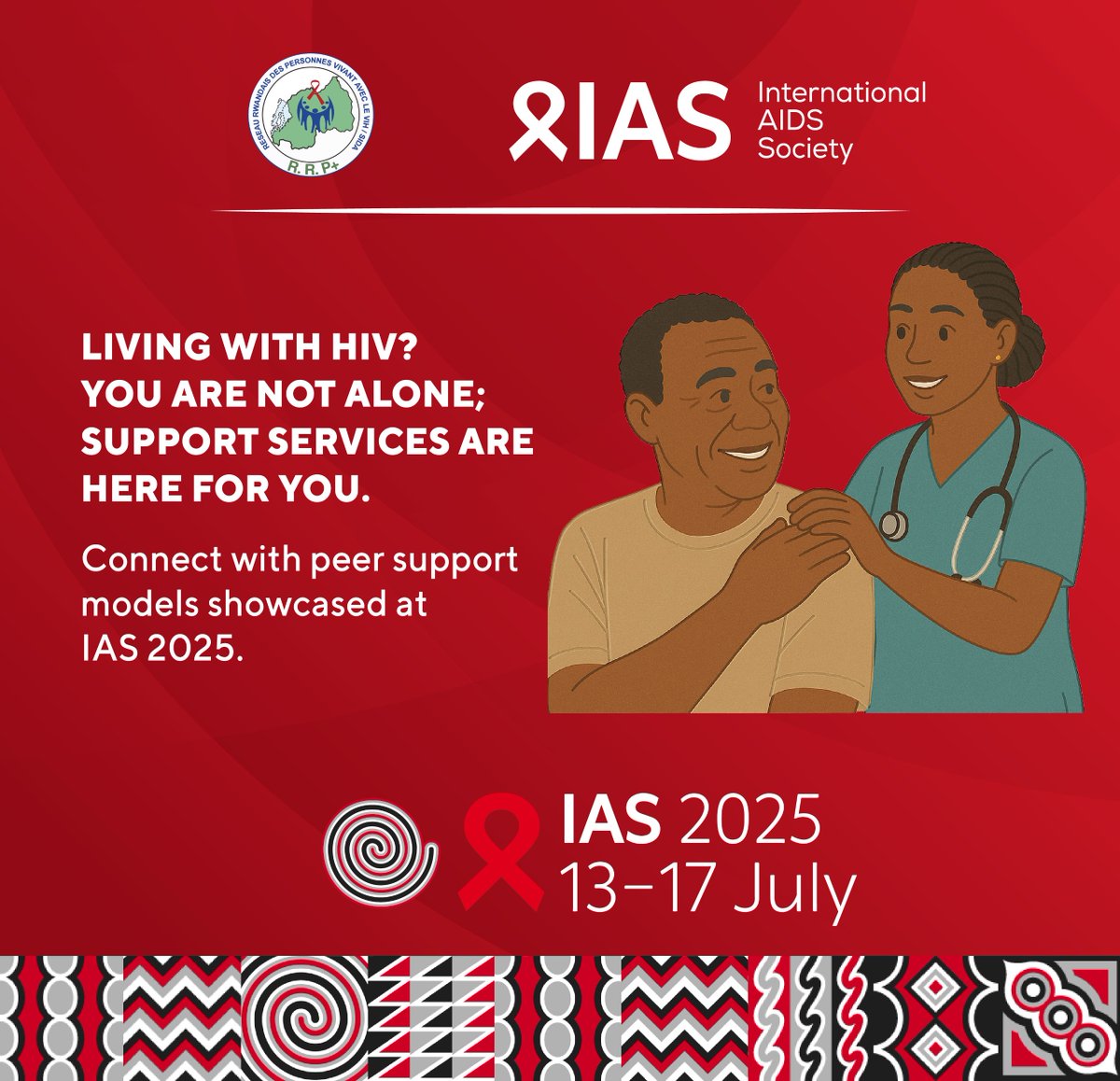 rrpplus's tweet photo. Living with HIV comes with care, support & community. Let us walk this path together.  #IAS2025
@RwandaHealth @RBCRwanda @UNAIDSRwanda
@iasociety @gnpplus @CivilSocietyRW
@GlobalFund @ITPCglobal @ahfrwanda @WHORwanda
@uphls @unicefrw @PEPFAR @Sfrwanda1 @unwomenrwanda @LUinKigali @dreamvillage6 @rwandaplus83787 @ICAP_ColumbiaU @InterfaithRda
@sfhRwanda @HDIRwanda @Igihozo2003
@informed_gens @VickyChuwa
