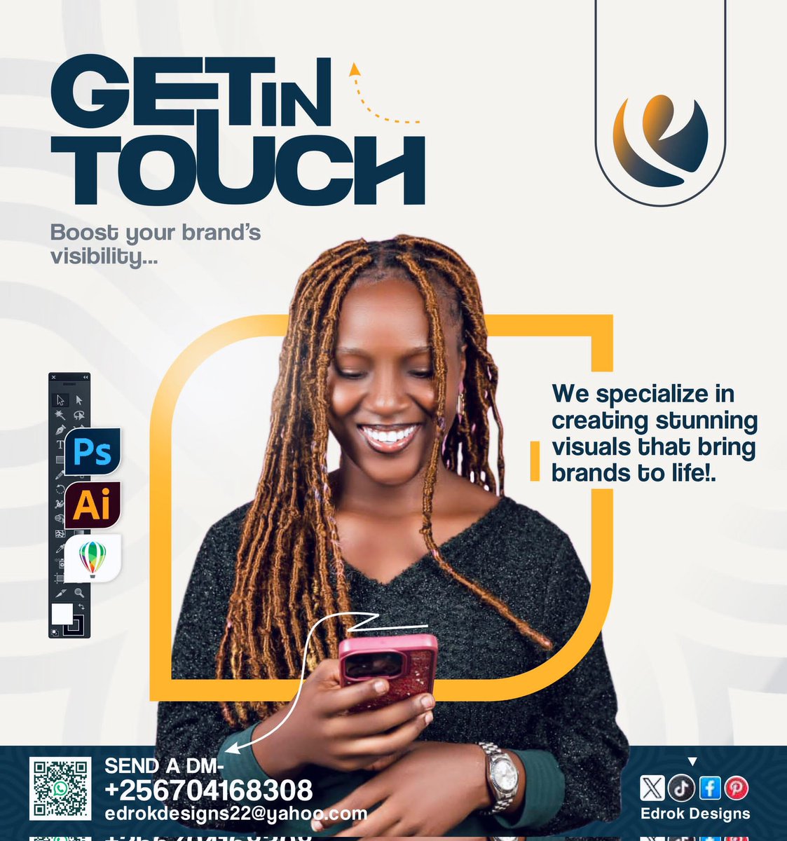 📣 GRAPHIC DESIGN SERVICES! 

The success of all digital marketing campaigns is based on the quality of the graphics that you use! 

Elevate your brand today! Make <a href="/EdrokDesigns/">Edrok Designs</a> your graphic design partner! #qualityistheimage