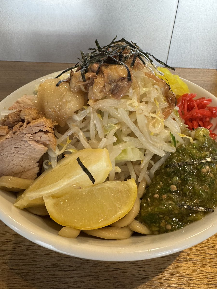 MEN YARD FIGHT 
世界一硬い冷やし中華😋
#うにらーめん