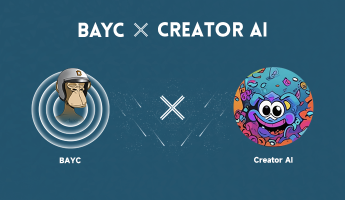 BaycCto's tweet image. BAYC x @Creator_AI1
We are pleased to announce our partnership with Creator AI  
Creator AI is a next-gen platform for AI-generated content and the creator economy, built on Web3 rails with tokenized incentives, NFT minting, and DAO governance. Whether you&apos;re a musician, meme…