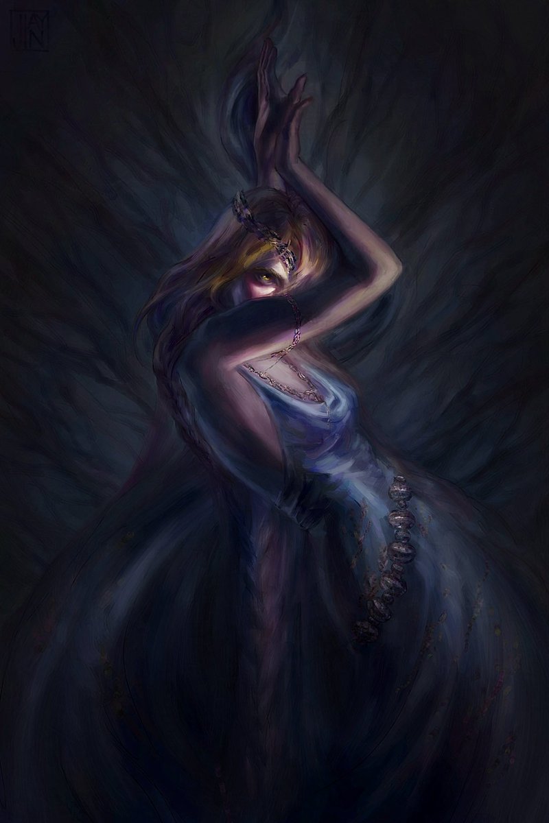 jia_yn's tweet image. Oh shoot I missed it, but here’s my belated #PortfolioDay post!
I like to draw lots of Elden Ring fanart with dramatic lighting and cool tones 😌
#PORTFOLIODAY2025