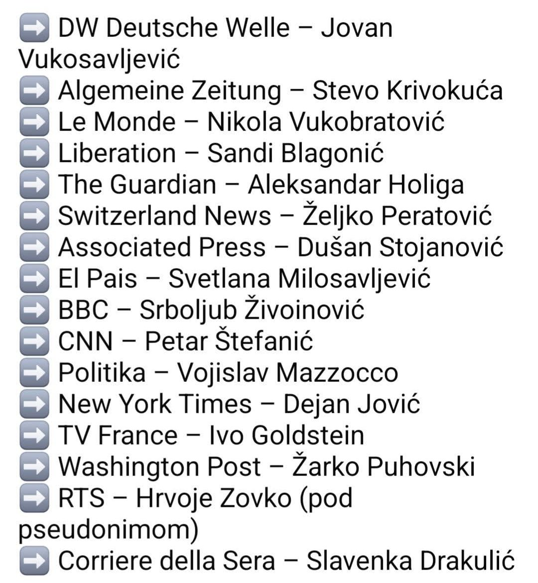 HFranjetic's tweet image. Strani mediji. Ovako to izgleda. Podatak je malo star pa je na nekim mjestima samo došlo do "smjene straže".