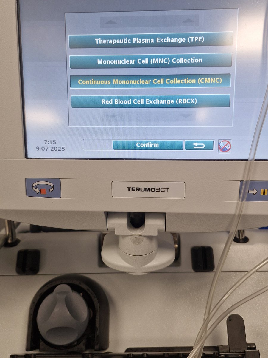 Another early start for day two of the Casgevy gene therapy collection, where effective teamwork was key to ensuring a smooth and successful process # teamwork  Apheresis