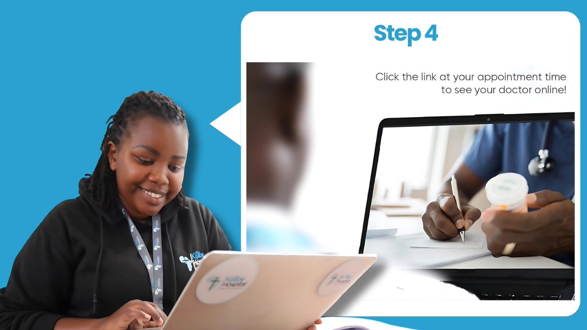 Need to see a doctor but can’t come to the hospital? 

Kijabe sio mbali! Here’s how to see one in just 4 simple steps — from wherever you are.

For more information, please contact 0709728200

#110YearsLegacy  #CompassionateHealthcare