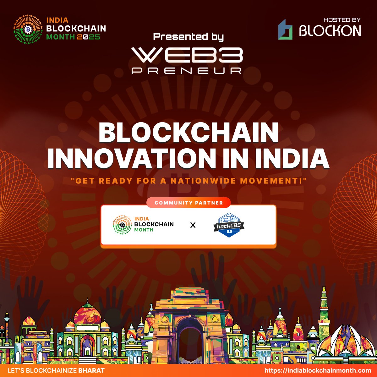 India Blockchain Month (@inbmofficial) on Twitter photo We’re thrilled to welcome <a href="/hackCBS/">hackCBS 8.0</a> as an official Community Partner for India Blockchain Month 2025.
Where student energy meets real-world impact, welcome to the movement.
#INBM25 🇮🇳 We’re thrilled to welcome <a href="/hackCBS/">hackCBS 8.0</a> as an official Community Partner for India Blockchain Month 2025.
Where student energy meets real-world impact, welcome to the movement.
#INBM25 🇮🇳