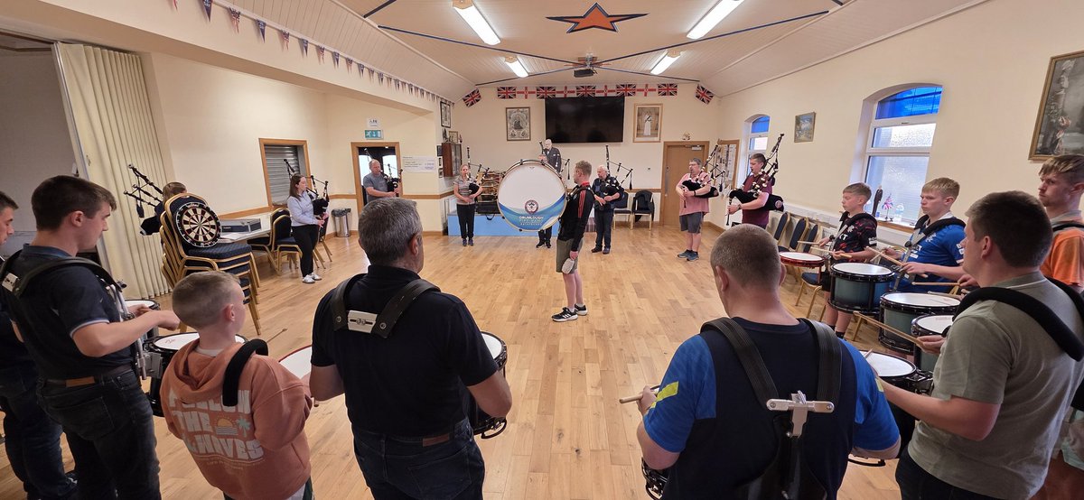 Last band practice before the Twelfth July celebrations in #Dromara The band is in good form with an ever increasing number of young people joining #Since1942 <a href="/RathfrilandNo3/">Rathfriland Dist LOL No3</a> <a href="/OrangeOrder/">Orange Order</a> <a href="/UlsterScotsAgen/">Ulster-Scots Agency</a> <a href="/AndanteDrums/">Andante Drums</a> <a href="/pipebandnews/">Pipe Band News</a>