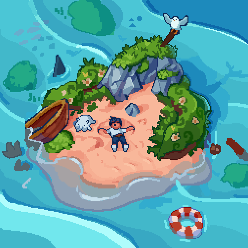 BrendanVV's tweet image. Pirate Collab wip #pixelart