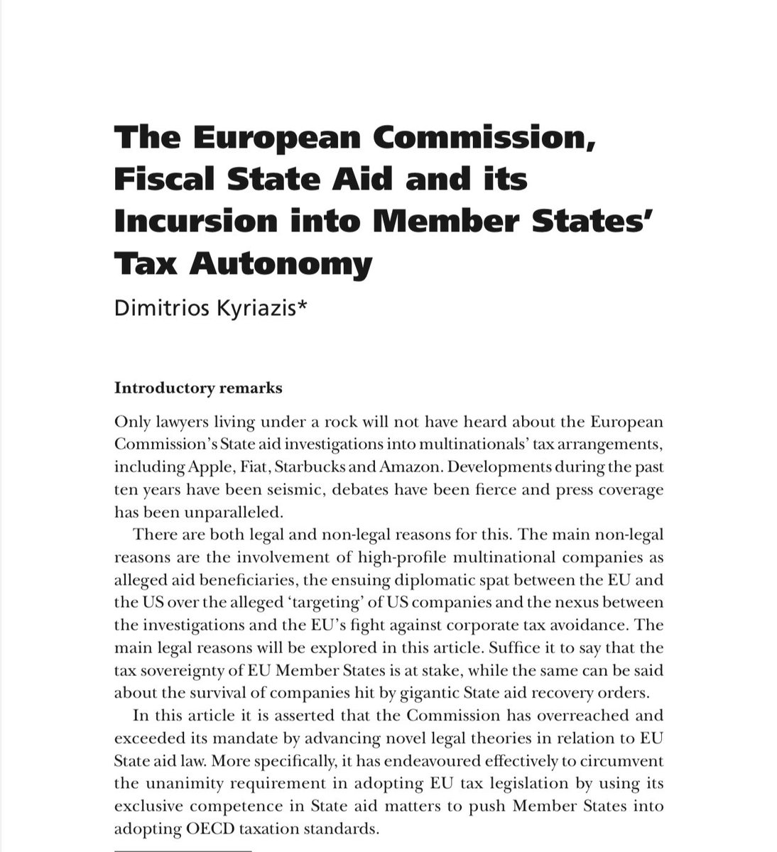 A great honour to see my article published in the Business Law International Journal, the key law journal of the International Bar Association.

This journal boasts one of the largest (if not the largest) circulation of any law periodical globally. 
ibanet.org/Publications/b…