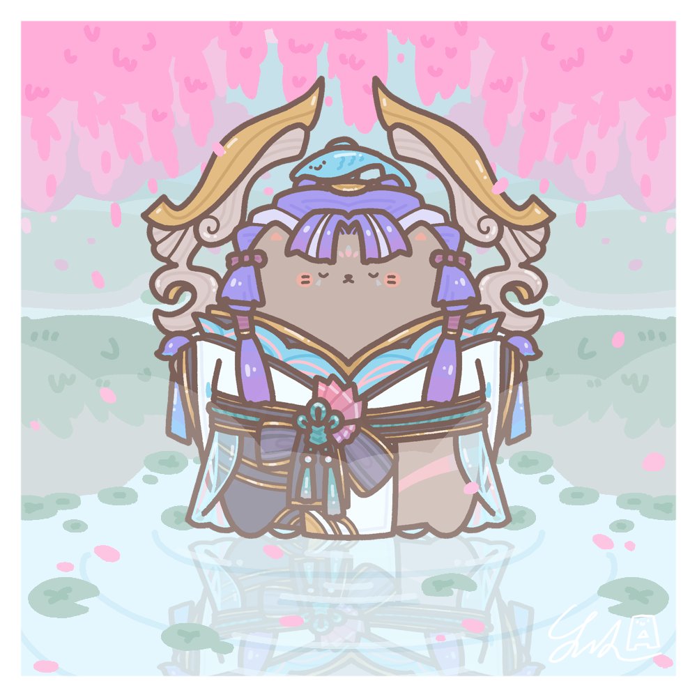 yeeeh_0613's tweet image. 😺🌸
#LeagueOfLegends 
#Karma #SpiritBlossom #LeagueOfLegendsFanArt