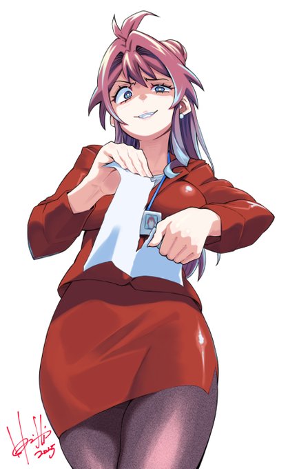 リクエストで描かせていただいた、ヤバい雰囲気の創作お姉さん😈 