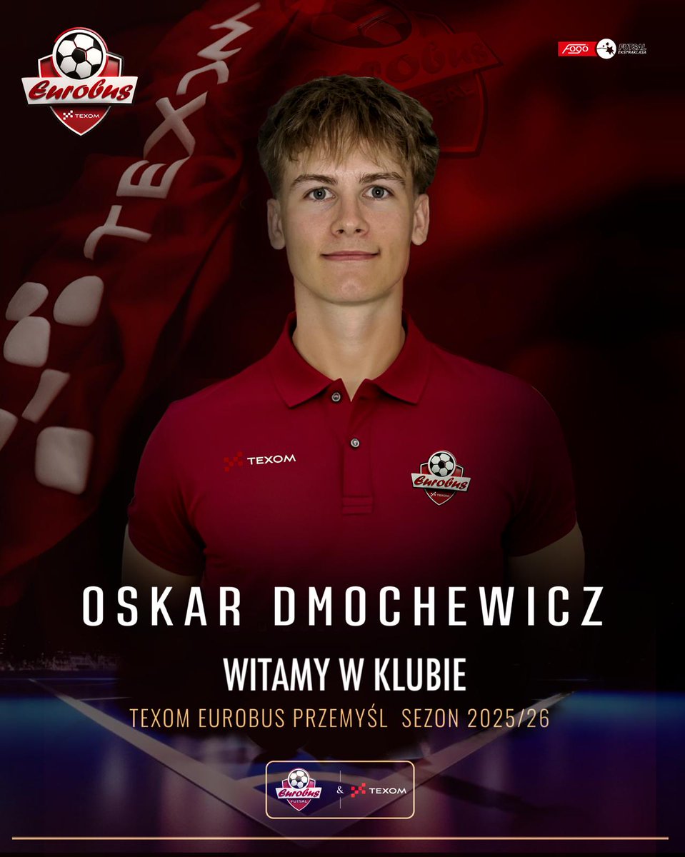 Młodzieżowy Reprezentant Polski 📷

📷Mistrz Polski w barwach Constractu Lubawa
📷Wicemistrz Polski w barwach Constractu Lubawa

Ponad 📷📷 występów na parkietach FOGO Futsal Ekstraklasa

Jeden z najbardziej perspektywicznych zawodników młodego pokolenia w Texom Eurobus Przemyśl