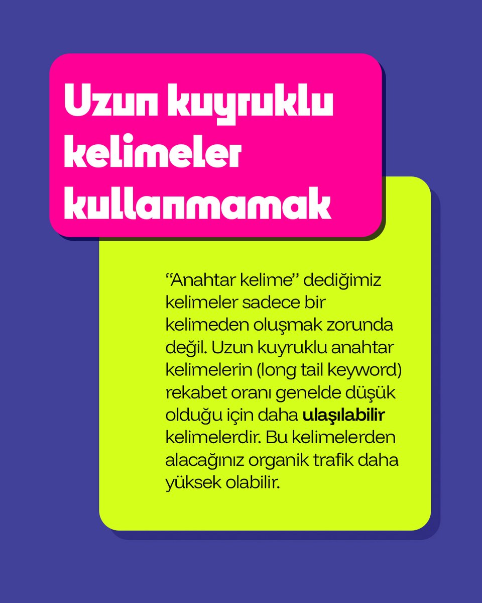 Anahtar kelime çalışmaları, başarılı bir SEO stratejisinin temel taşlarından biridir. Ancak bu süreçte yapılan bazı kritik hatalar, tüm emeklerin boşa gitmesine neden olabilir. 

İşte dijital görünürlüğünüzü ciddi şekilde zedeleyebilecek 5 ölümcül hata:

#seo #dijitalpazarlama