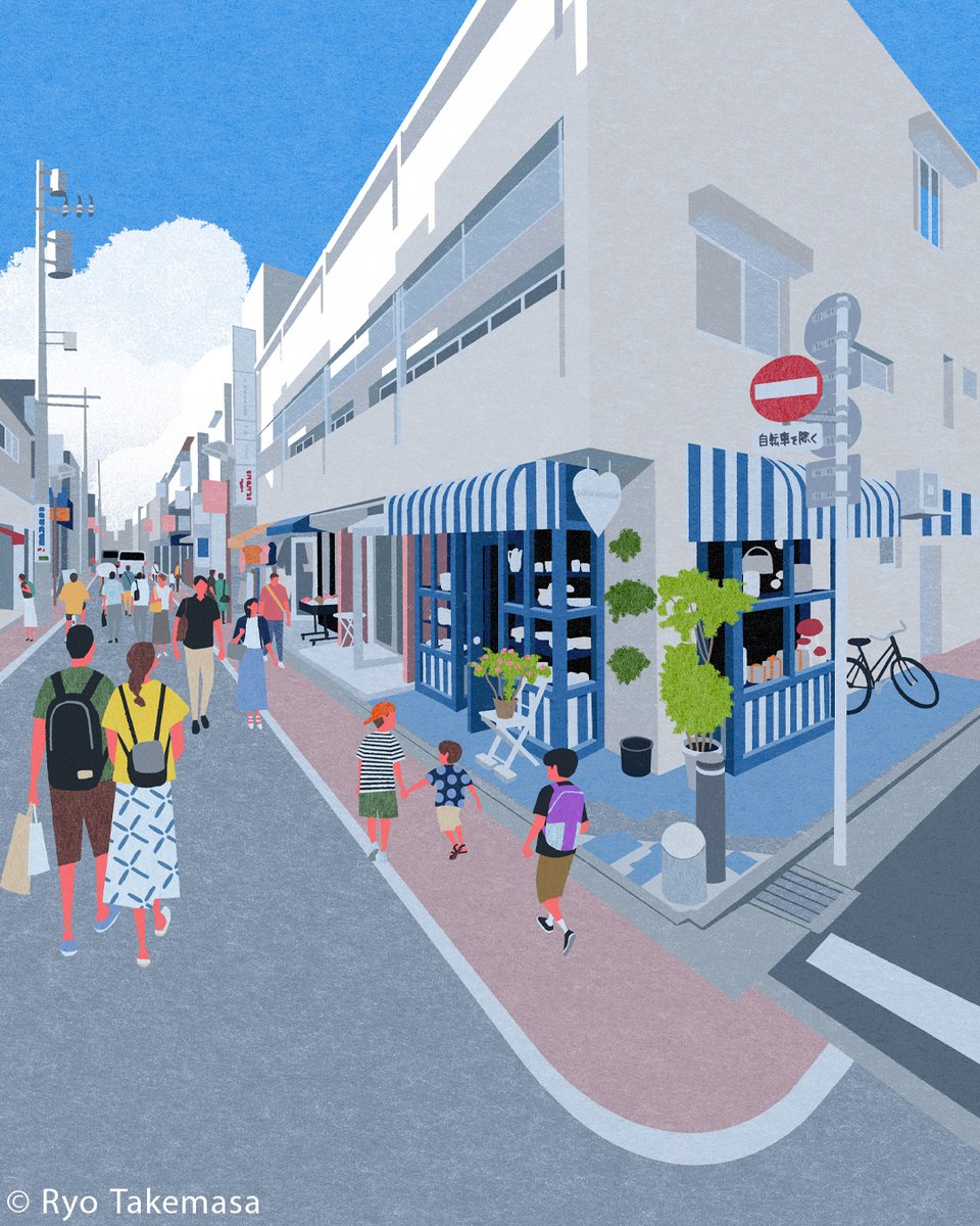 takemasaryo's tweet image. A Street Corner in Summer (2023)
Art Print: inprnt.com/gallery/ryotak…