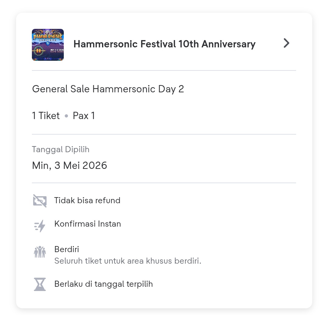 bagas1509's tweet photo. Wts general sale Hammersonic day 2 #zonauang https://t.co/7GEcJvk3lS