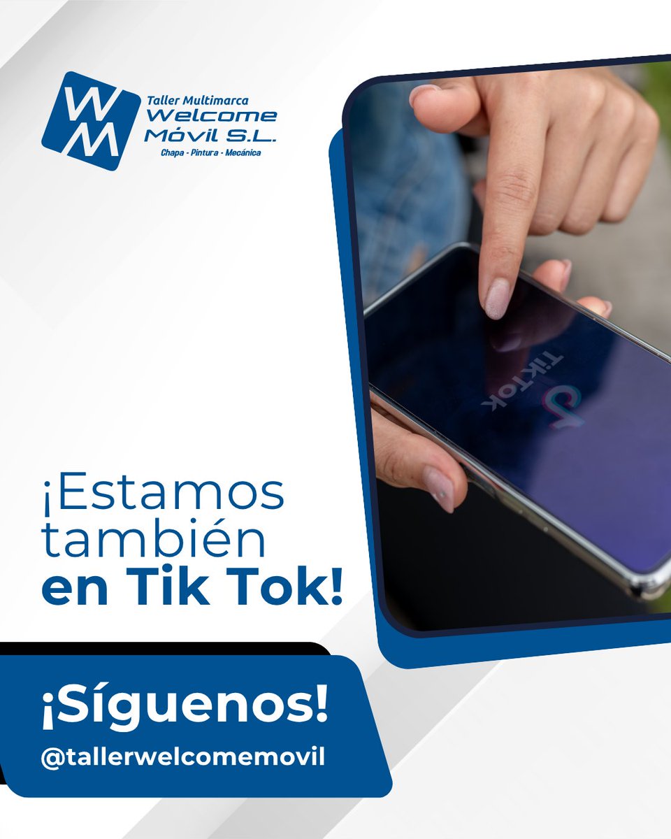 ¡Hola, comunidad! 👋

¡Ya nos tienes en TikTok! 🤳

Queremos conectar contigo de nuevas maneras y estar donde tú estás.

¡Síguenos y forma parte de nuestra comunidad!

➡️ Búscanos como @tallerwelcomemovil

¡Te esperamos!

#SomosTuTaller #TikTok #ChapaYPintura #Automocion #Sevilla