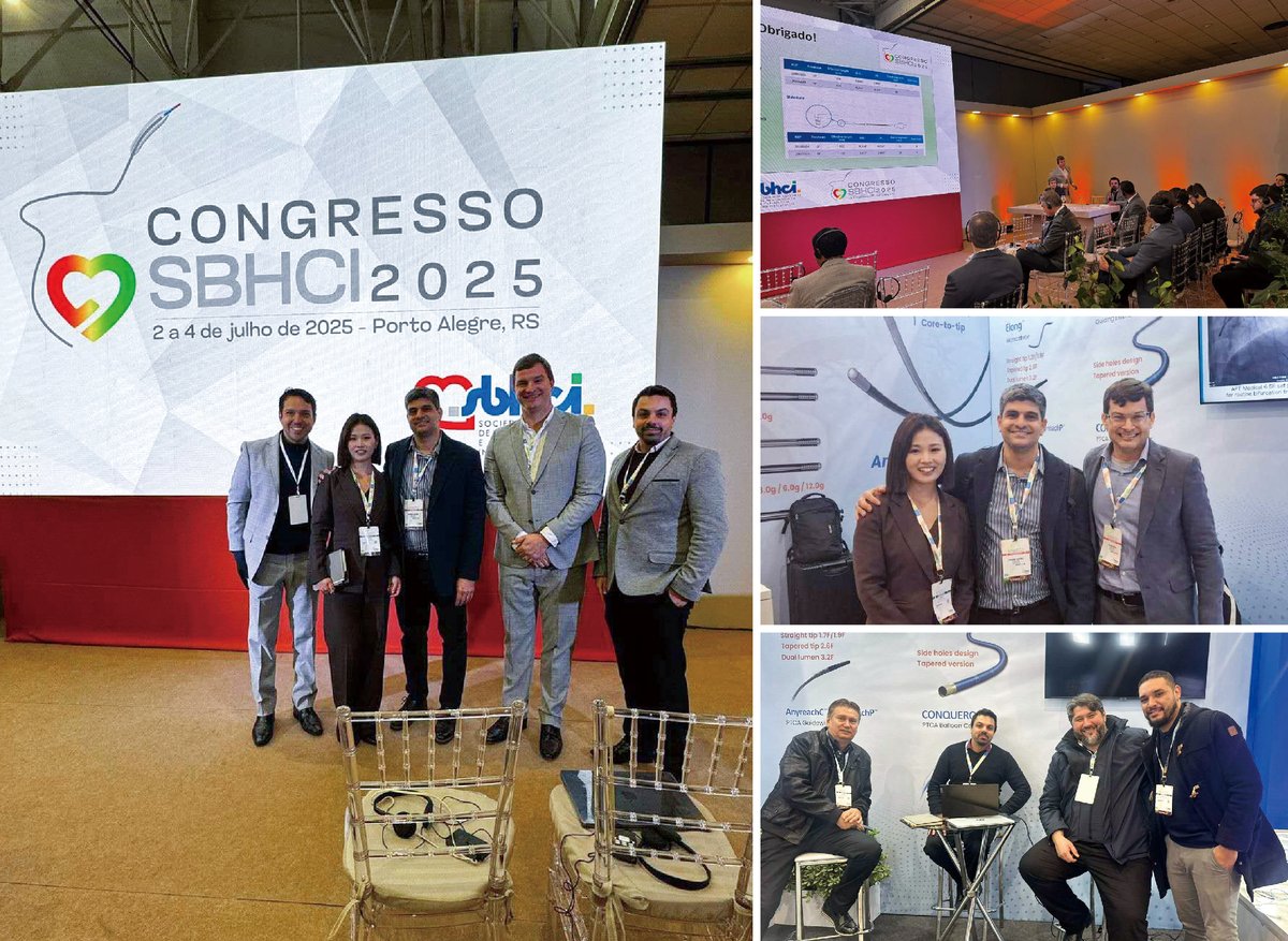 APTMedDevices's tweet image. 🙏 Thank you for joining us at #SBHCI2025 in Porto Alegre!
Great to connect & share APT’s innovative PCI solutions.
👏 Special thanks to Dr. @evandrofilhobr and Dr. Andre Theobald for sharing valuable clinical insights at our Symposium.
See you at #SOLACI2025 in Buenos Aires!