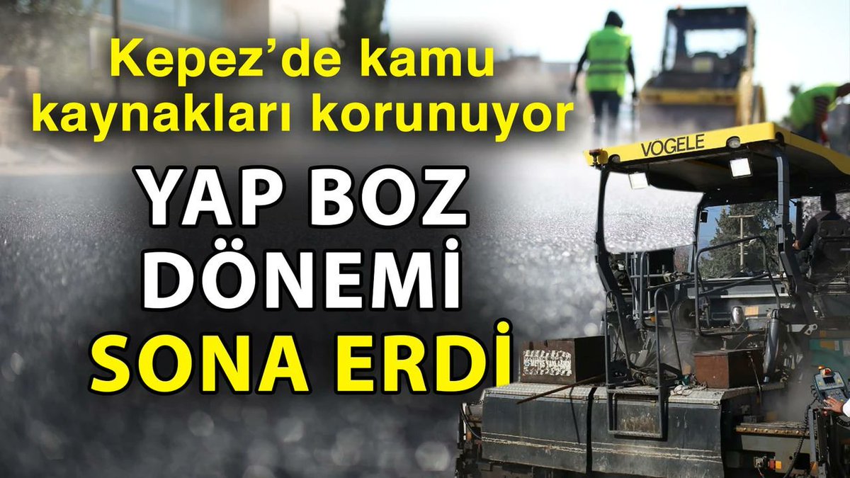 Kepez’de kamu kaynakları korunuyor! Yap boz dönemi sona erdi antalyagundem.com.tr/kepezde-kamu-k…
