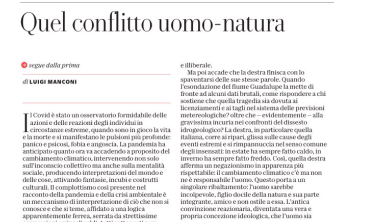 Francesca Totolo (@fratotolo2) on Twitter photo âLa pandemia ha anticipato quanto ora va accadendo a proposito del cambiamento climaticoâ
Basta lasciarli parlareâŚ
<a href="/LuigiManconi1/">Luigi Manconi</a> è ex senatore dem, ex portavoce dei Verdi, presidente di unâassociazione immigrazionista che ha beneficiato dei finanziamenti di Soros, ex âLa pandemia ha anticipato quanto ora va accadendo a proposito del cambiamento climaticoâ
Basta lasciarli parlareâŚ
<a href="/LuigiManconi1/">Luigi Manconi</a> è ex senatore dem, ex portavoce dei Verdi, presidente di unâassociazione immigrazionista che ha beneficiato dei finanziamenti di Soros, ex
