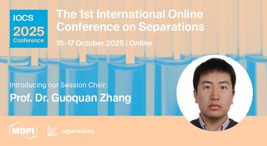 Separations MDPI (@sep_mdpi) on Twitter photo 📣 We're excited to announce that Prof. Dr. Guoquan Zhang a professor at Sichuan University, will be the S5 session chair of the 1st International Online Conference on Separations! 🔥
#IOCS2025 takes place on 15-17 October 2025. Find out more at brnw.ch/21wU03J 🌟 📣 We're excited to announce that Prof. Dr. Guoquan Zhang a professor at Sichuan University, will be the S5 session chair of the 1st International Online Conference on Separations! 🔥
#IOCS2025 takes place on 15-17 October 2025. Find out more at brnw.ch/21wU03J 🌟