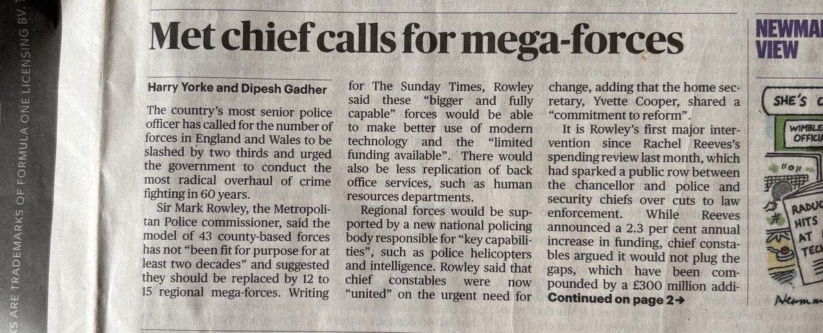 IainGould's tweet image. I’d be more than happy if the #Police want to merge local Forces; less delay for my clients in getting claims dealt with, as there’ll be fewer opportunities to ‘pass the buck’ for mistakes between Forces. iaingould.co.uk/2023/08/07/anp…