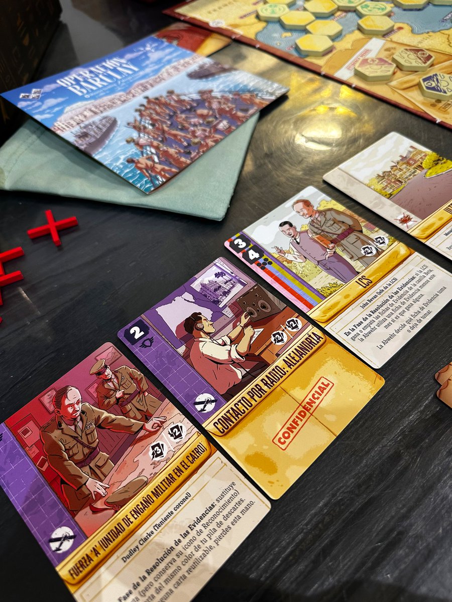 RedCodeGames's tweet image. Probado otro de @SaltPeppergames, con las mismas virtudes de siempre: pequeño, fácil de aprender, fácil de sacar, original, fomenta el pique divertido y con un trasfondo histórico muy chulo.
🎲 Operation Barclay