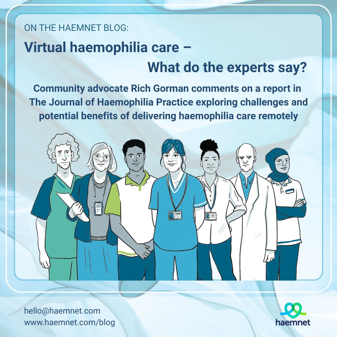 This week on the Haemnet blog, community advocate Rich Gorman reflects on a report from a multidisciplinary expert discussion on virtual care in haemophilia, published in The Journal of Haemophilia Practice. Find out more here: loom.ly/k_d1RDk