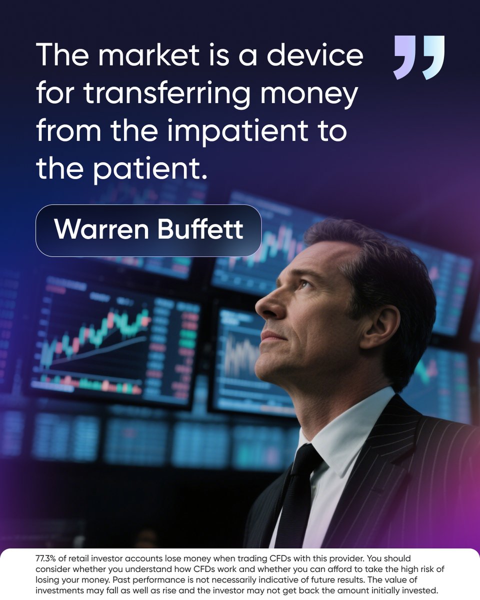 Success in the markets often requires discipline and long-term thinking.🧘‍♀️💰

Understand your strategy, manage your risk, and trade wisely. 🚀 app.markets.com/app-tw-main

#Marketscom #ThePlacetoTrade #TradingPsychology #DisciplineInTrading #Trading