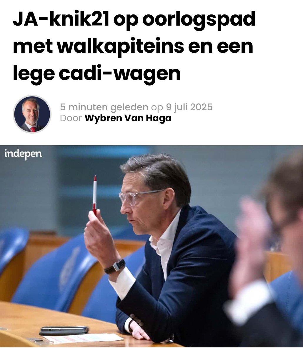 Surprise, surprise: JA21 stemt, zoals we van een partij die zogenaamd nee-zegt maar altijd populistisch ja-knikt, kritiekloos in. Het spel is belangrijker dan de knikkers. Meedoen is belangrijker dan winnen. Geen stem tegen, geen scherpe vragen over financiering. Dat is