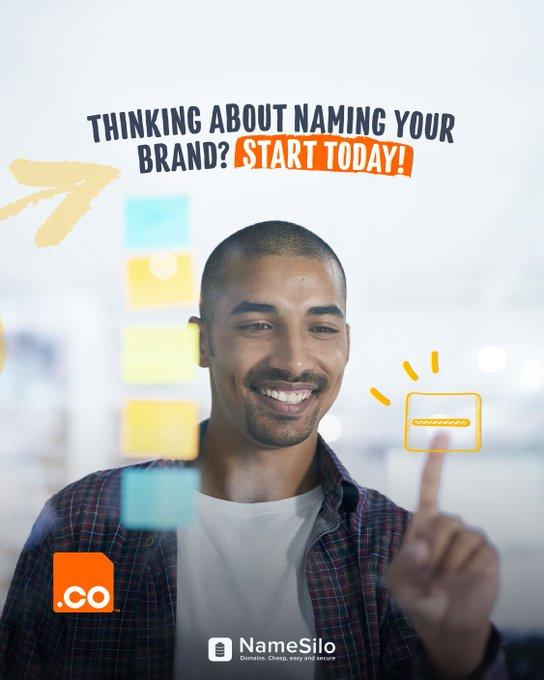 iamikosalmorin's tweet image. Your brand deserves a name that sticks and a domain that stands out. Start building your identity now. 💡 Turn your ideas into action — get your .CO domain for just $2.79 at NameSilo! 📷 buff.ly/FknRFgq #StartToday #DotCO #DreamBig #NameSilo