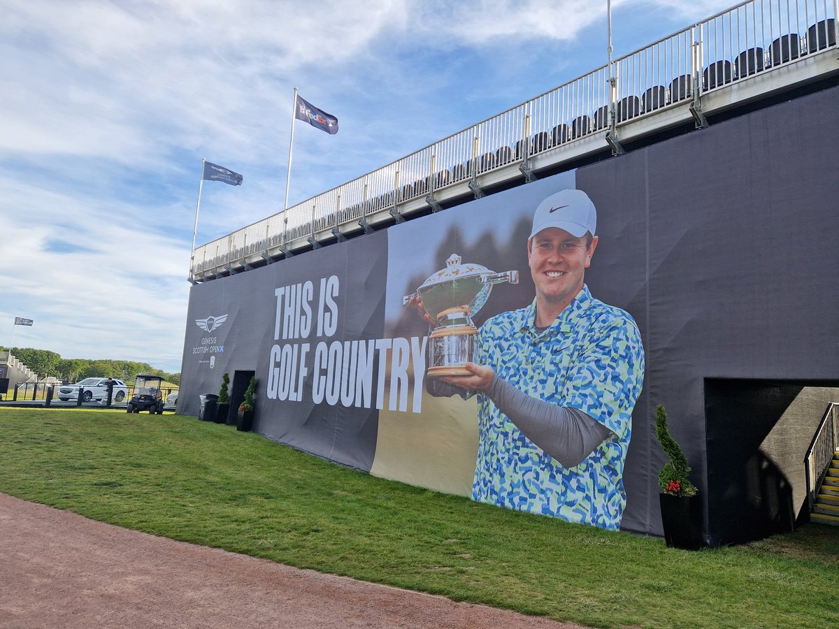 Martin Dempster (@dempstermartin) on Twitter photo 'Welcome to Golf Country' is a terrific slogan for <a href="/ScottishOpen/">Genesis Scottish Open</a> and you certainly can't miss the fact we've got <a href="/robert1lefty/">Robert MacIntyre</a> as defending champion at <a href="/Renaissancegc/">The Renaissance Club</a> this week
<a href="/ScotsmanSport/">Scotsman Sport</a>
<a href="/edinburghsport/">Edinburgh Evening News Sport</a> 'Welcome to Golf Country' is a terrific slogan for <a href="/ScottishOpen/">Genesis Scottish Open</a> and you certainly can't miss the fact we've got <a href="/robert1lefty/">Robert MacIntyre</a> as defending champion at <a href="/Renaissancegc/">The Renaissance Club</a> this week
<a href="/ScotsmanSport/">Scotsman Sport</a>
<a href="/edinburghsport/">Edinburgh Evening News Sport</a>