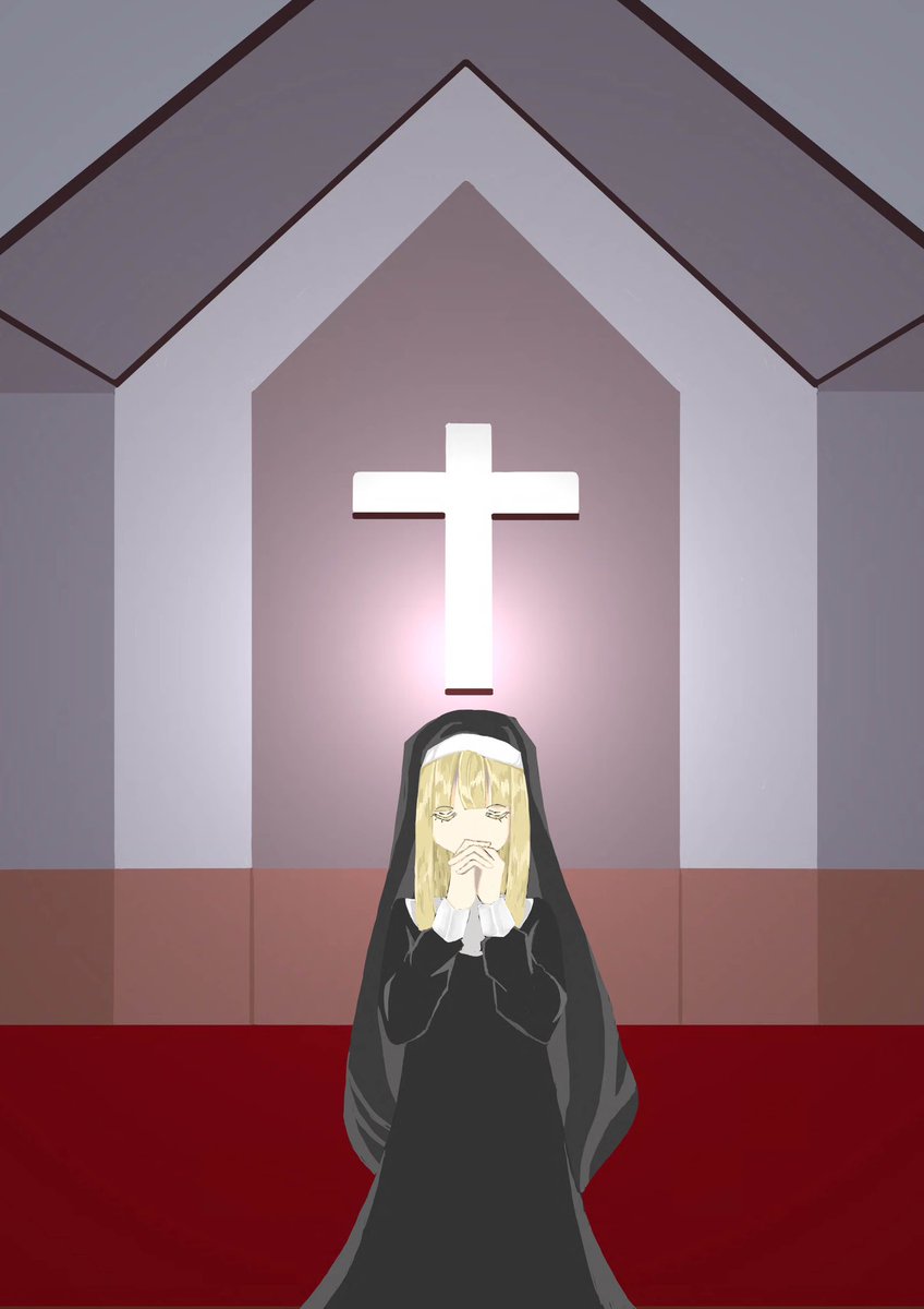 amaumi_miu's tweet image. シスターも好き！！
  #イラスト好きな人と繋がりたい  #絵描きさんと繋がりたい  #女の子  #シスター
#絵描きさんフォロバ100
