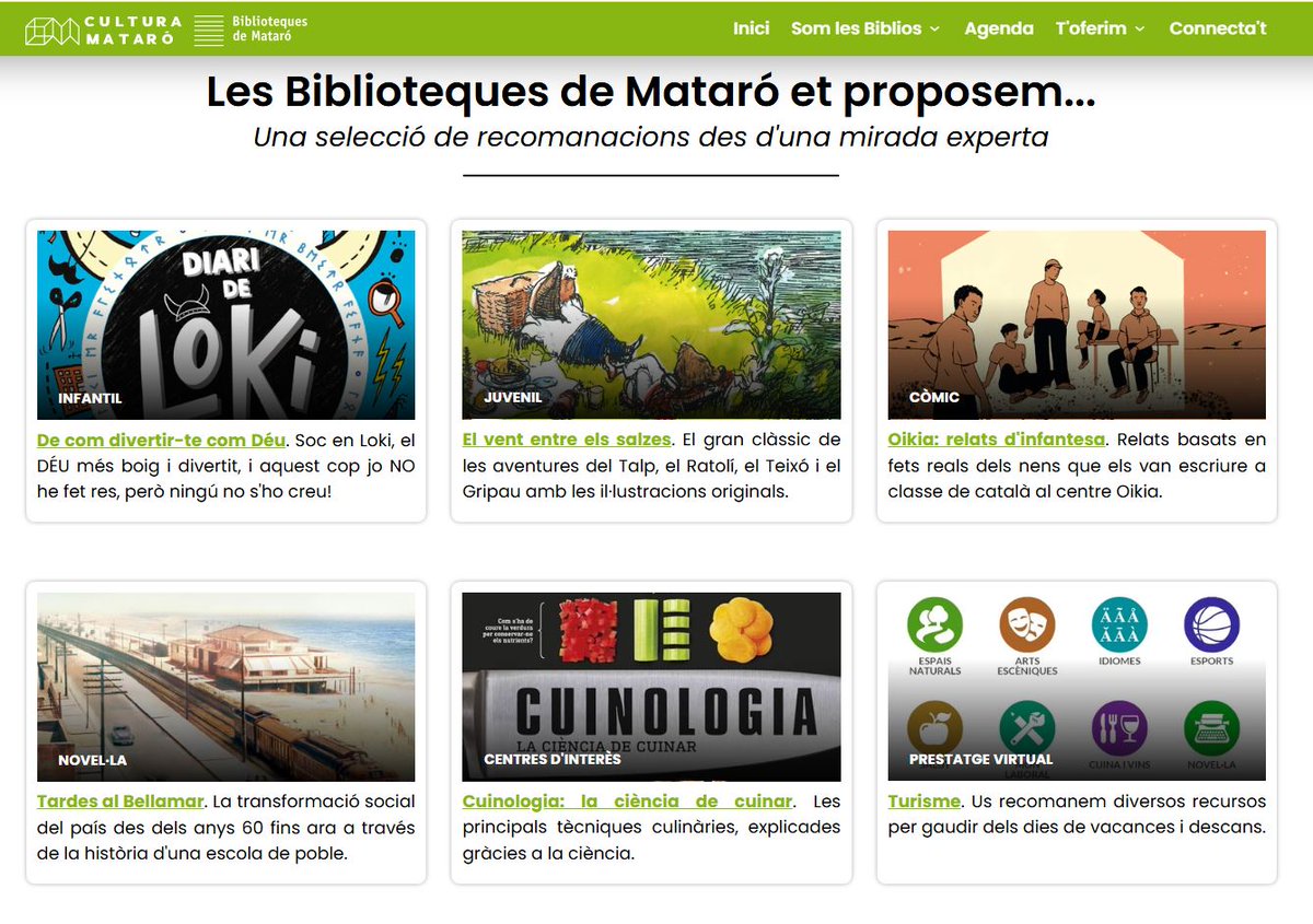 Consulta les propostes de lectura🧑‍💻 que #bibliosmataró realitzem cada mes!
➡️acortar.link/io0gxX
#prescripciólectora #fomentdelalectura #llegir