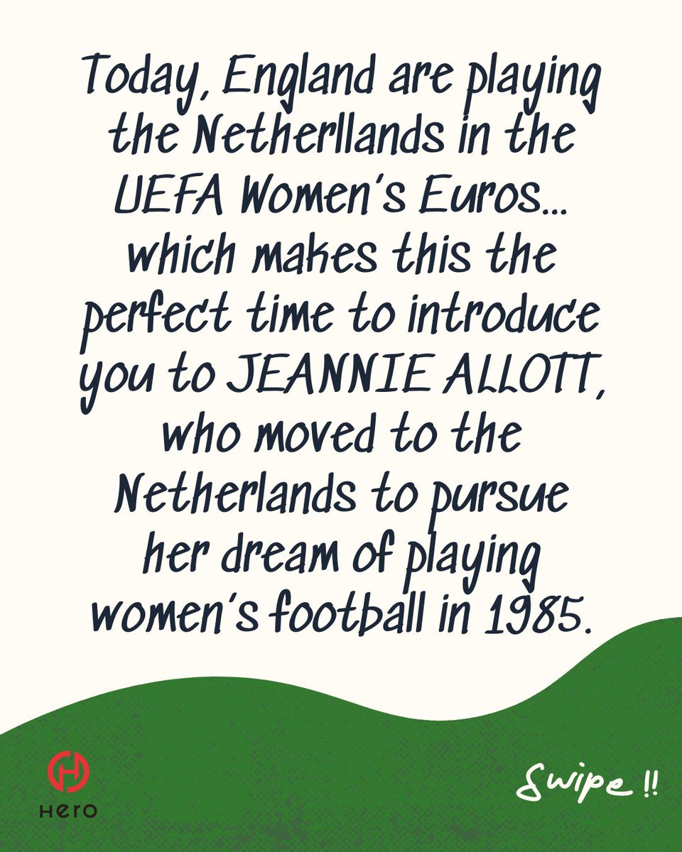 Legend_Press's tweet image. 1/2 As England take on the Netherlands in today’s @WEURO2025 match, we’re shining a spotlight on a true pioneer who made that same journey back in the 1980s… 🇬🇧➡️🇳🇱 Meet Jeannie Allott...
From FLYING THE FLAG by @carriesparkle
amazon.co.uk/Flying-Flag-le…
#Lionesses