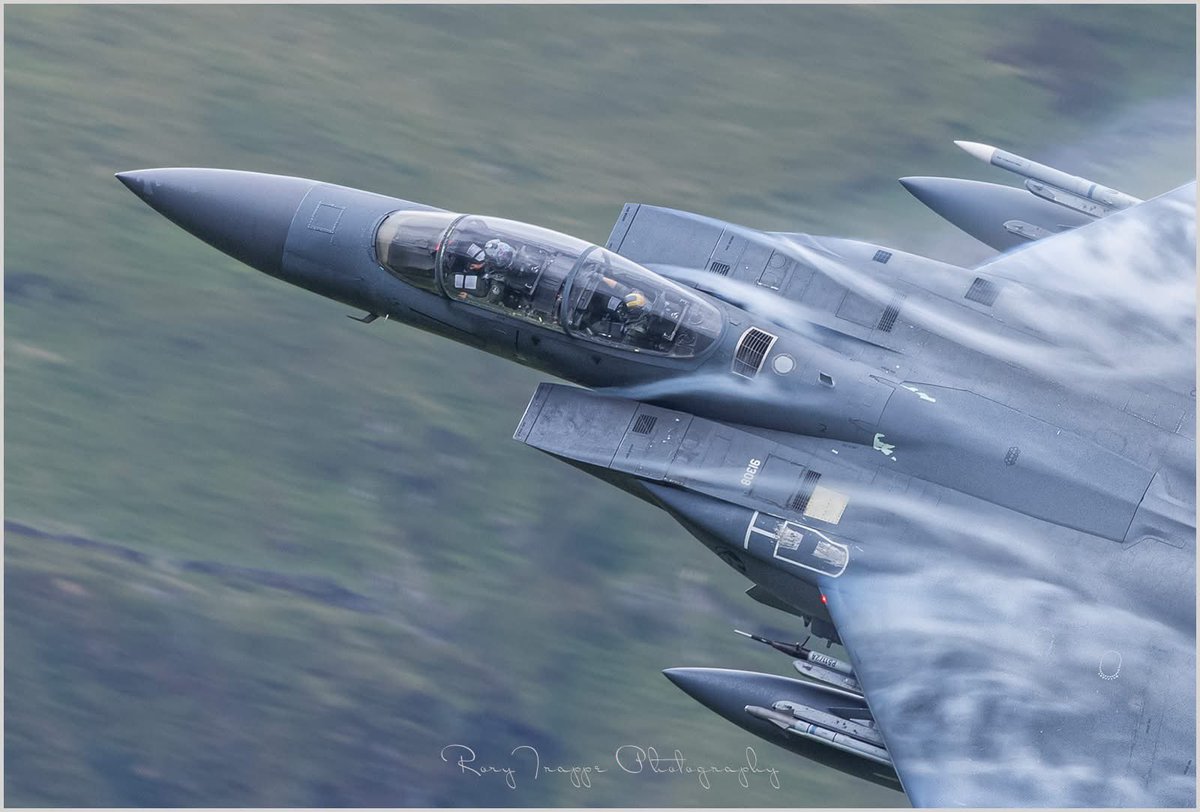 RoryTrappe's tweet image. Nothing better than fluff being generated as an F15 makes the turn low level. This one was just about right before it went "Full Cloud" :-) #machloop #f15 #lowlevel #raflakenheath