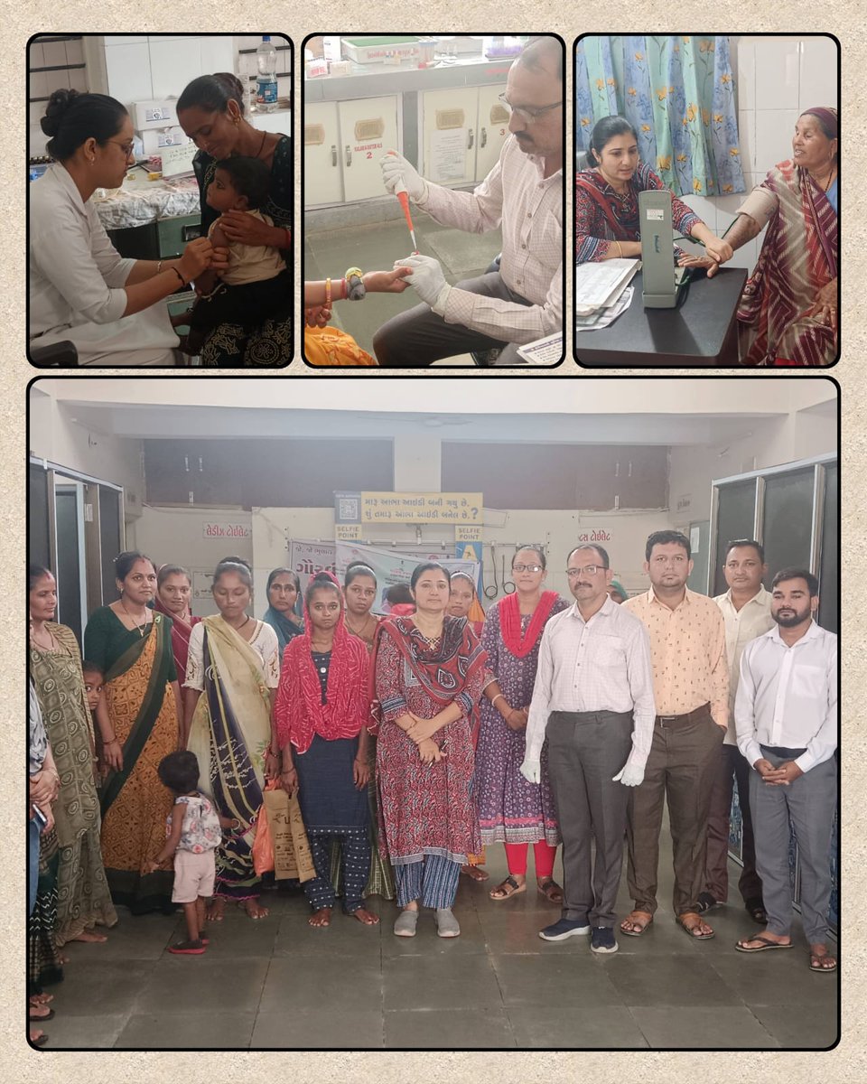 Primary Health Center Babarkot (@shiyalmukeshbha) on Twitter photo આજે બુઘવાર છે.....
આજે મમતા દિવસ છે...
આજે પ્રાથમિક આરોગ્ય કેન્દ્ર - બાબરકોટમાં મમતા દિવસ હોય જેમાં બાળકો તથા સગર્ભા બહેનોને રસી મુકવામાં આવી તથા તમામ લાભાર્થીની તપાસ કરવામાં આવેલ હતી જેમાં આ કેન્દ્રનો તમામ સ્ટાફ હાજર રહેલ <a href="/DrRadhaKrishan7/">Radhakrishan Jat_DQAMO Amreli</a> <a href="/ddoamreli/">DDO Amreli</a> આજે બુઘવાર છે.....
આજે મમતા દિવસ છે...
આજે પ્રાથમિક આરોગ્ય કેન્દ્ર - બાબરકોટમાં મમતા દિવસ હોય જેમાં બાળકો તથા સગર્ભા બહેનોને રસી મુકવામાં આવી તથા તમામ લાભાર્થીની તપાસ કરવામાં આવેલ હતી જેમાં આ કેન્દ્રનો તમામ સ્ટાફ હાજર રહેલ <a href="/DrRadhaKrishan7/">Radhakrishan Jat_DQAMO Amreli</a> <a href="/ddoamreli/">DDO Amreli</a>