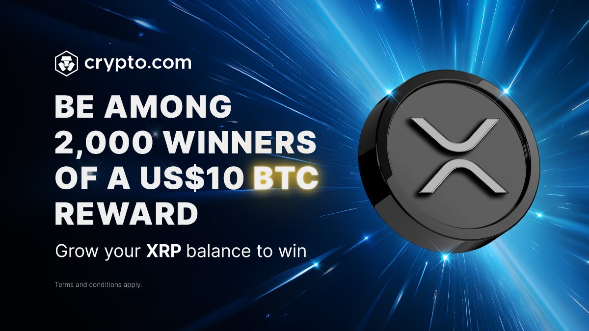 The XRP App Campaign returns 🎉 Stand to win US$10 in $BTC by building up  your $XRP holdings! 💡 Qualify with a US$50 XRP purchase or deposit, and be  among the top