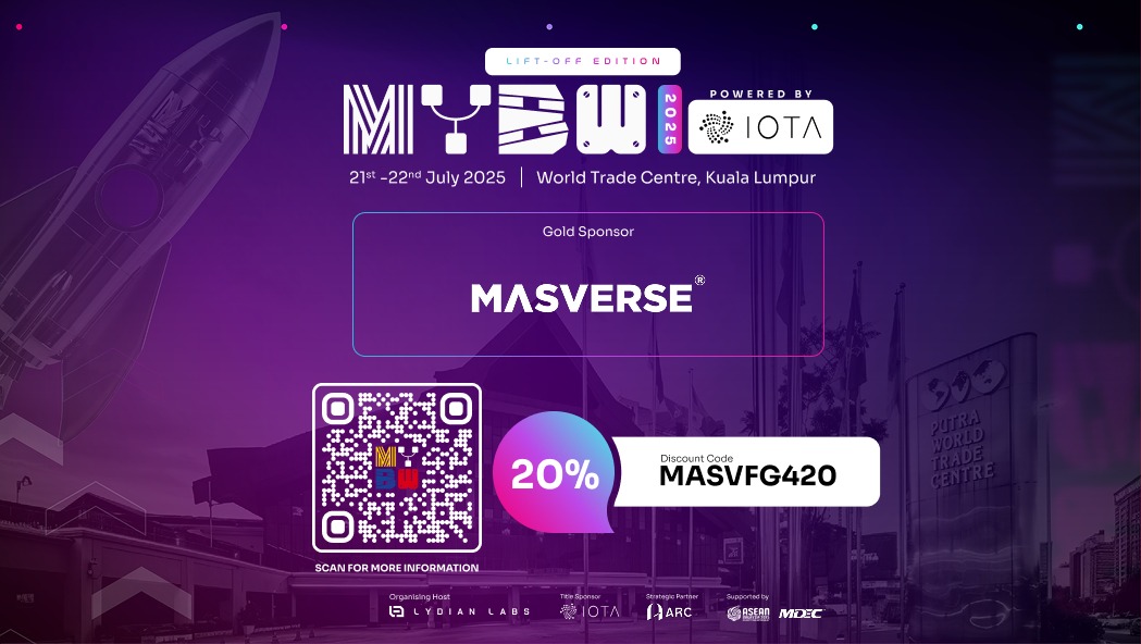 Masverse_Official (@masversehub) on Twitter photo ๐ MASVERSE @ MYBW 2025 โ Come Meet Us!๐
๐ Date: 21 - 22 July, 2025
๐Location: World Trade Center, KL
๐ธ Use our special code โMASVFG420โ for 20% OFF general admission!
๐ก Get Your Tickets Now!๐๐ผ
myblockchainweek.com/buy-tickets/tiโฆ
Here is a step-by-step guide to redeem your ticket. ๐ MASVERSE @ MYBW 2025 โ Come Meet Us!๐
๐ Date: 21 - 22 July, 2025
๐Location: World Trade Center, KL
๐ธ Use our special code โMASVFG420โ for 20% OFF general admission!
๐ก Get Your Tickets Now!๐๐ผ
myblockchainweek.com/buy-tickets/tiโฆ
Here is a step-by-step guide to redeem your ticket.