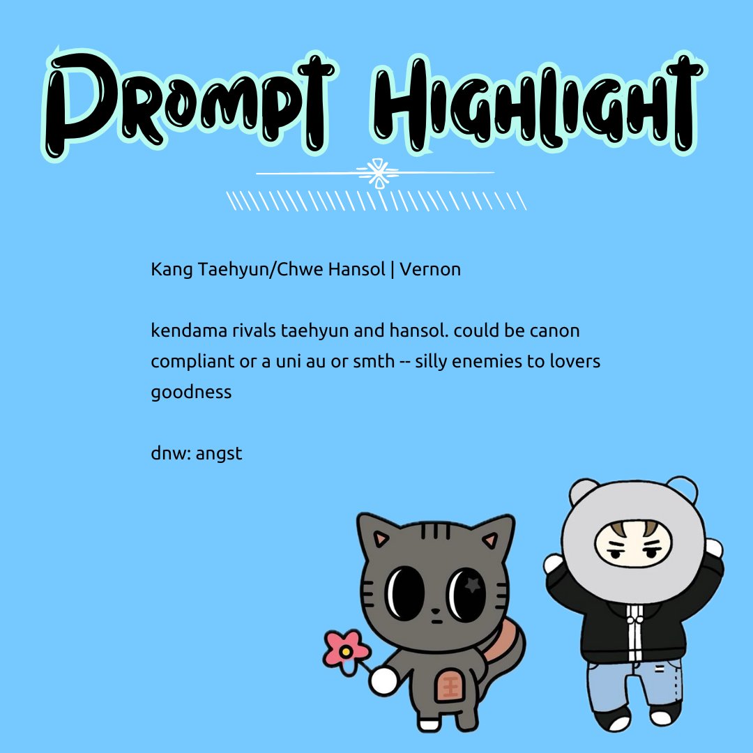BTSVTXTfest's tweet photo. Prompt highlight 2:

Prompting is open for another 12 days! Submit your prompts here: https://t.co/YtHZY4ualq https://t.co/RkMh4KZf7o