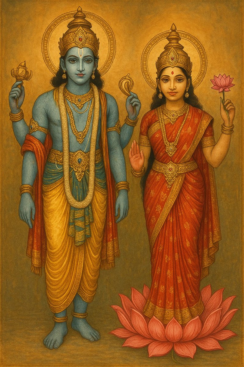 Religion is about finding the right balance.

Vishnu is too harsh; Laxmi is too gentle.

Worship Them together to find balance.

Krishna highlights importance of balance in Gita (6.16), where He says you shouldn't eat too much or too little, or sleep too much or sleep too little.