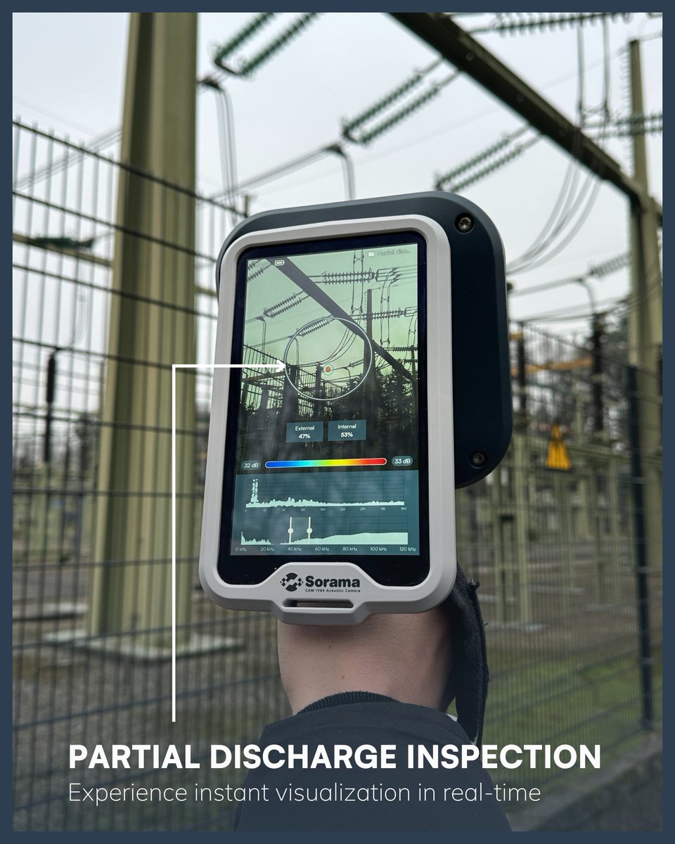 It’s difficult to achieve complete insulation reliability, but with our acoustic solution, you can detect partial discharge early, locate issues precisely, and monitor continuously. Save energy, cut costs, and improve safety. Try a free demo: bit.ly/3I3NKgx #Sorama