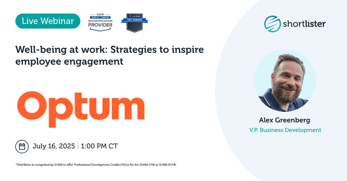 Ready to Level Up Your Workplace Wellness Strategy?

<a href="/Optum/">Optum</a> invites you to a webinar on July 16 where we’ll explore how comprehensive wellness programs - from population health to personalized coaching - can elevate employee engagement and performance.

bit.ly/3G6p2f9