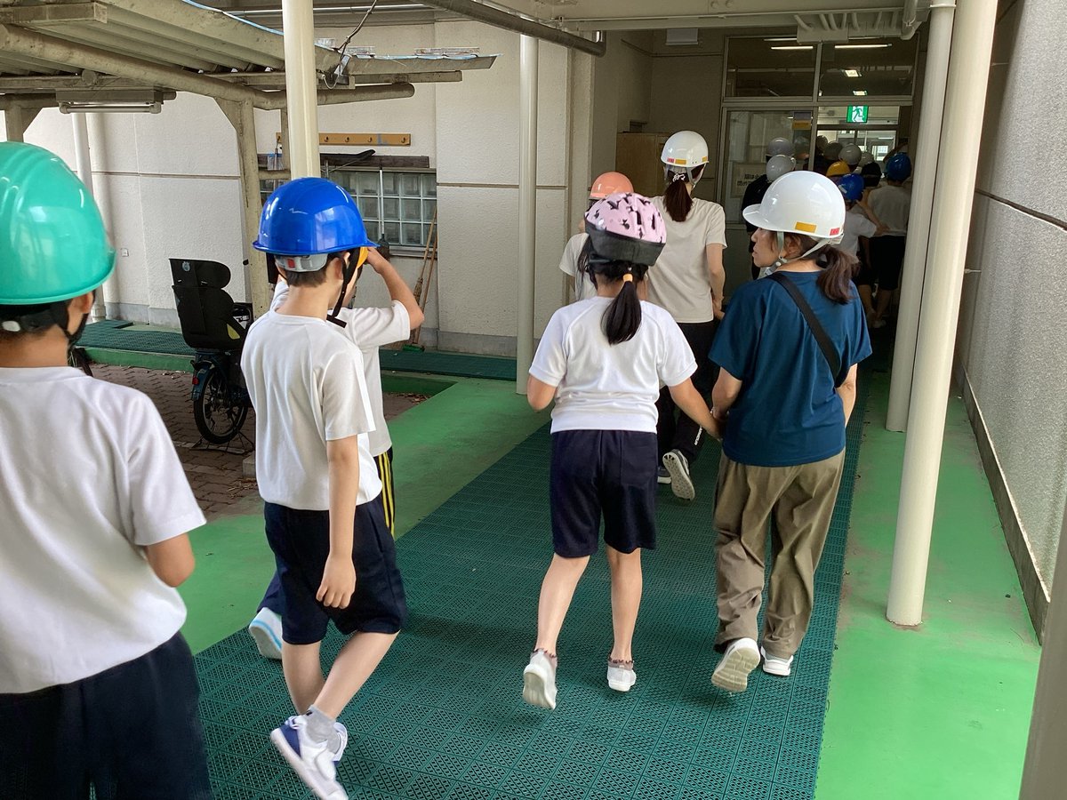 7月9日(水) 「避難訓練」 地震発生に備え、避難訓練を実施しました