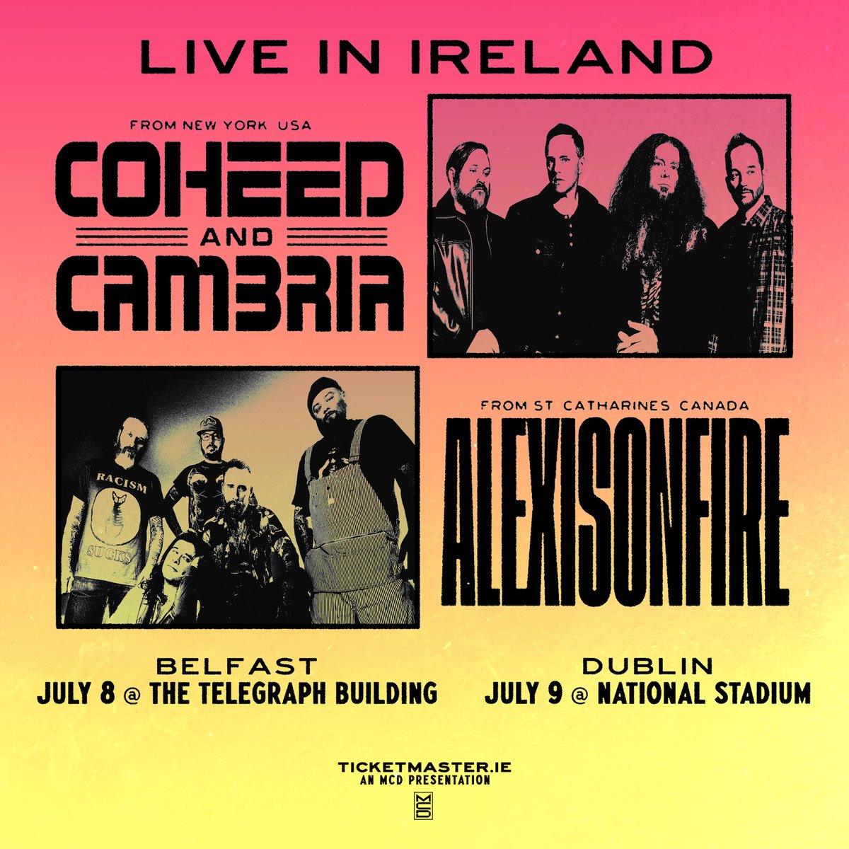Cobalt and Calcium (@cobaltcalcium) on Twitter photo 🇮🇪DUBLIN — TONIGHT @ NATIONAL STADIUM🇮🇪
✨ @coheed with special guests <a href="/aof_official/">ALEXISONFIRE</a> 🔥
🧙Mage entry 1HR before doors.
🧚♂️Prise entry 30MIN before doors. 🇮🇪DUBLIN — TONIGHT @ NATIONAL STADIUM🇮🇪
✨ @coheed with special guests <a href="/aof_official/">ALEXISONFIRE</a> 🔥
🧙Mage entry 1HR before doors.
🧚♂️Prise entry 30MIN before doors.