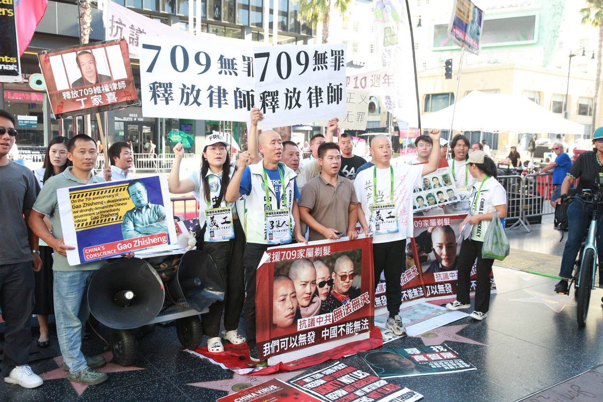 709 大抓捕十周年，致敬维权律师🫡
中共立即释放谢阳律师,余文生律师,丁家喜律师！