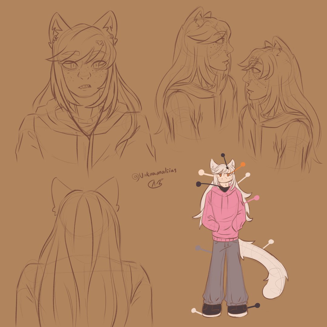 UnknownAliias's tweet image. Some ref sheets for an upcoming project I'm hoping to make !
.
.
#reference #referencesheet #goat #fox #werewolf #werefox #cat #art #illustration
