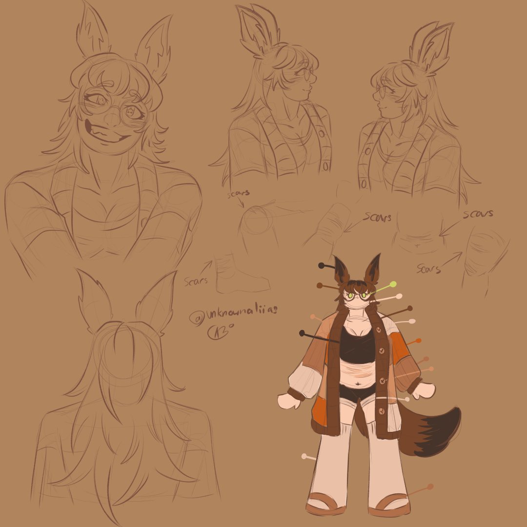 UnknownAliias's tweet image. Some ref sheets for an upcoming project I'm hoping to make !
.
.
#reference #referencesheet #goat #fox #werewolf #werefox #cat #art #illustration